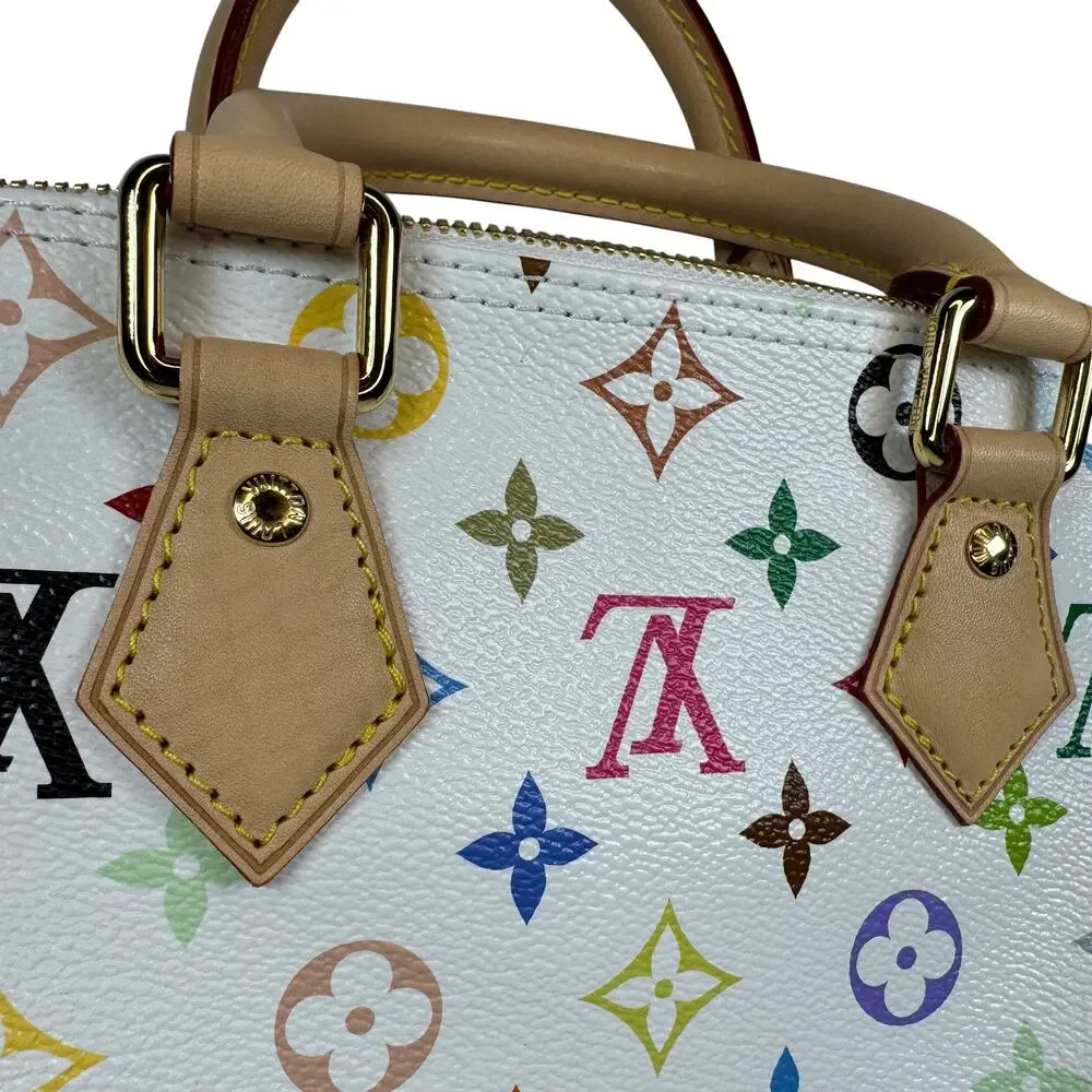 Louis Vuitton Murakami Speedy 25 bag Multicolor LV X TM monogram White Blanc